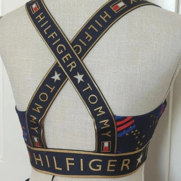 Hilfiger Collection- Tommy Hilfiger Red, White and Blue Workout Set - Picture 7 of 9